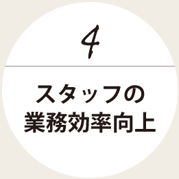 スタッフの業務効率向上